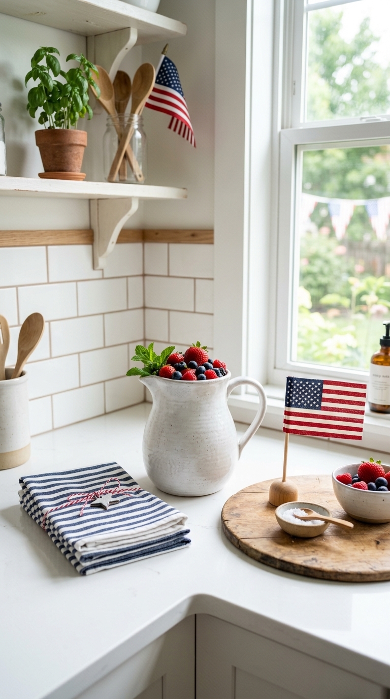 6. Patriotic Kitchen & Dining Accents