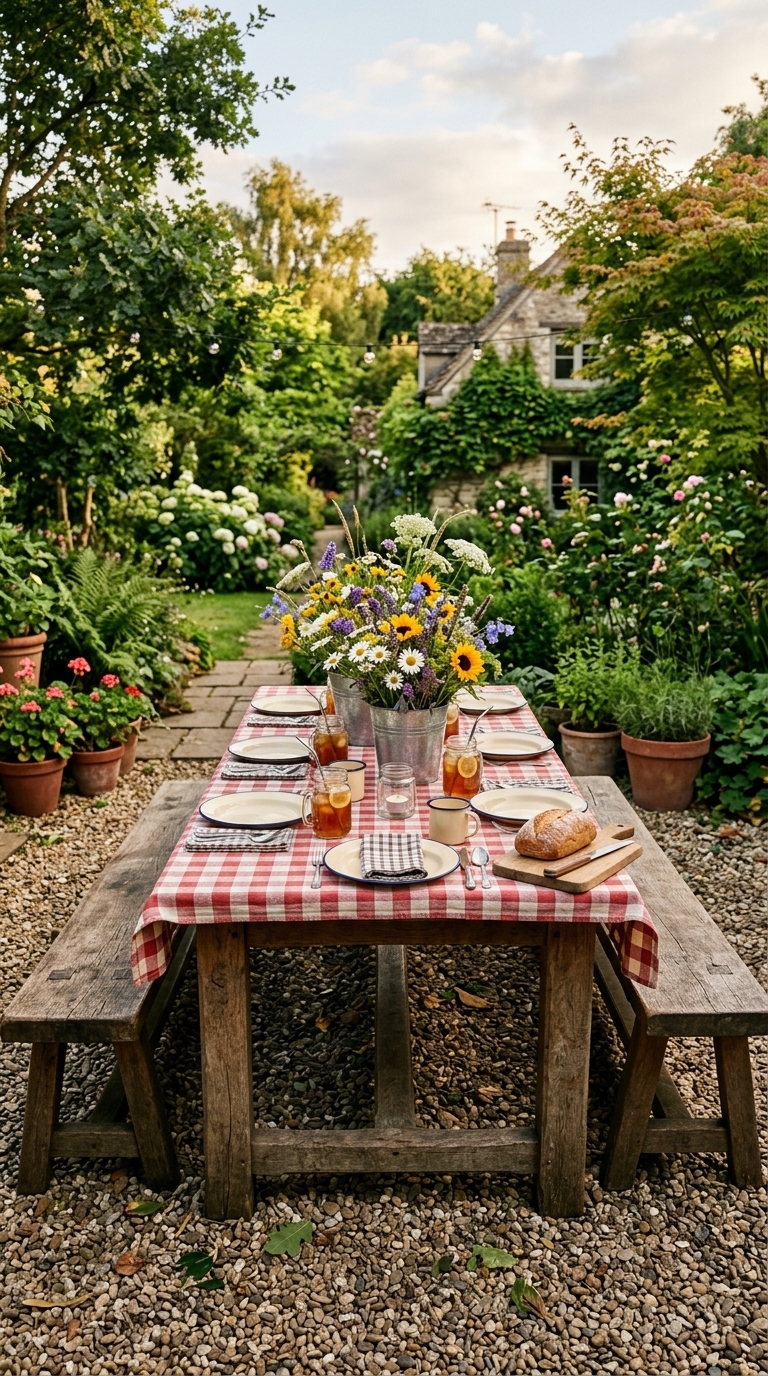 6. Rustic Farmhouse Family Meal