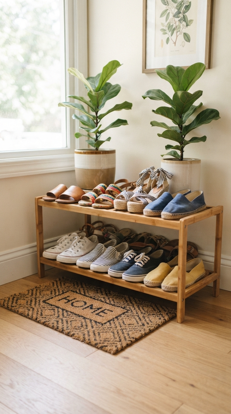 6. The Sun-Ready Shoe Rack