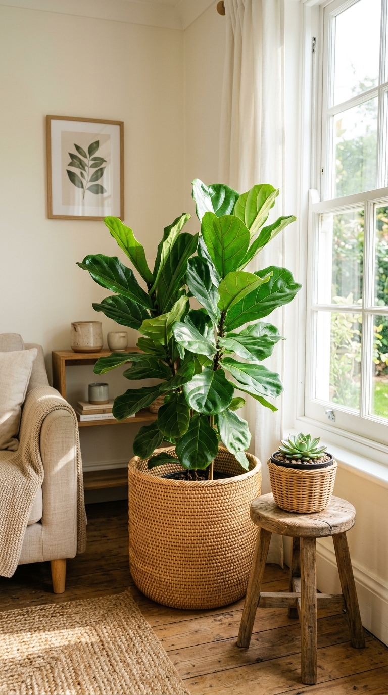 7. Bring Greenery to Life with Rattan Planters