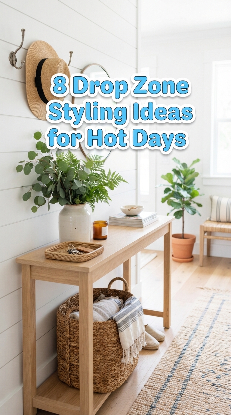 8 Drop Zone Styling Ideas for Hot Days
