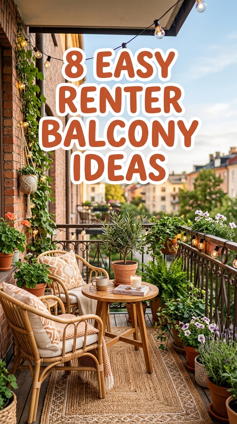 8 Easy Renter Balcony Ideas