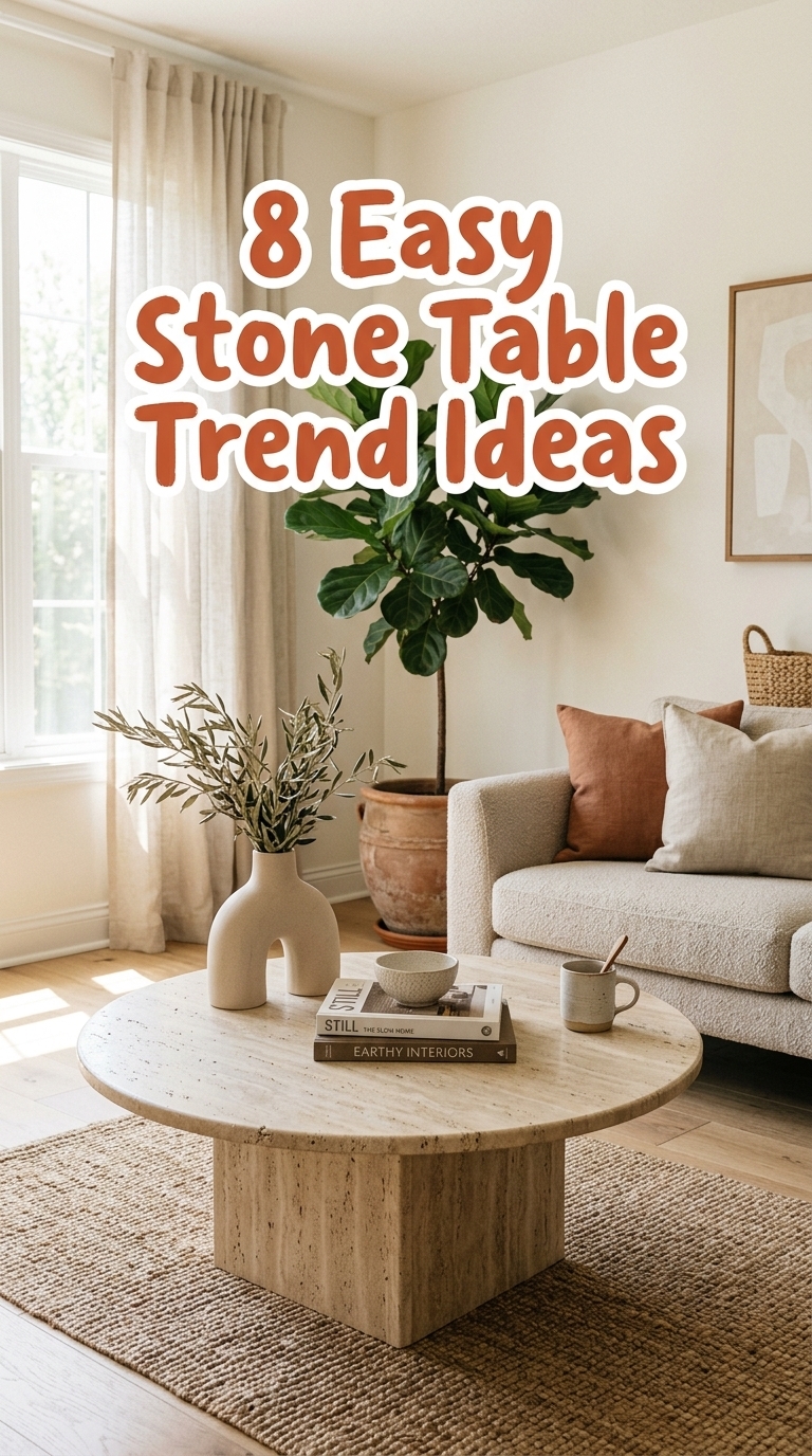 8 Easy Stone Table Trend Ideas