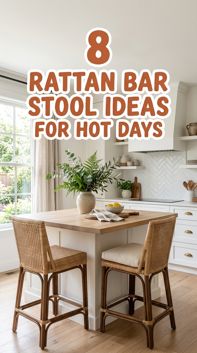 8 Rattan Bar Stool Ideas for Hot Days