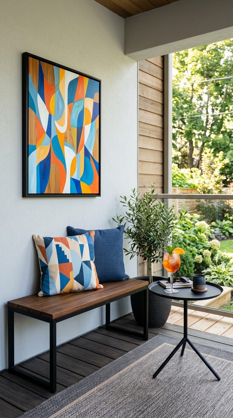 8. Infuse Personality with Wall Art or a Mirror