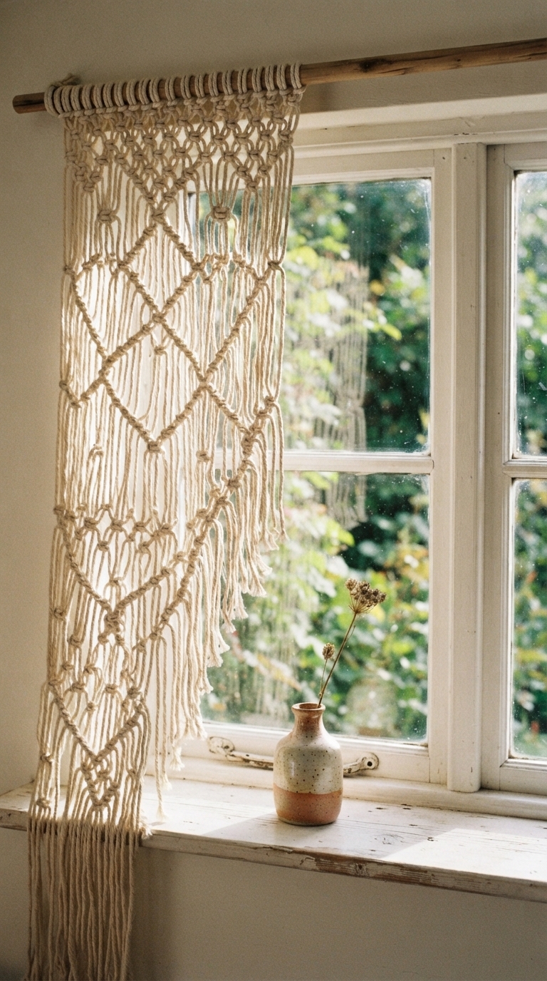 8. Lightweight Macrame Panels for an Artisan Touch