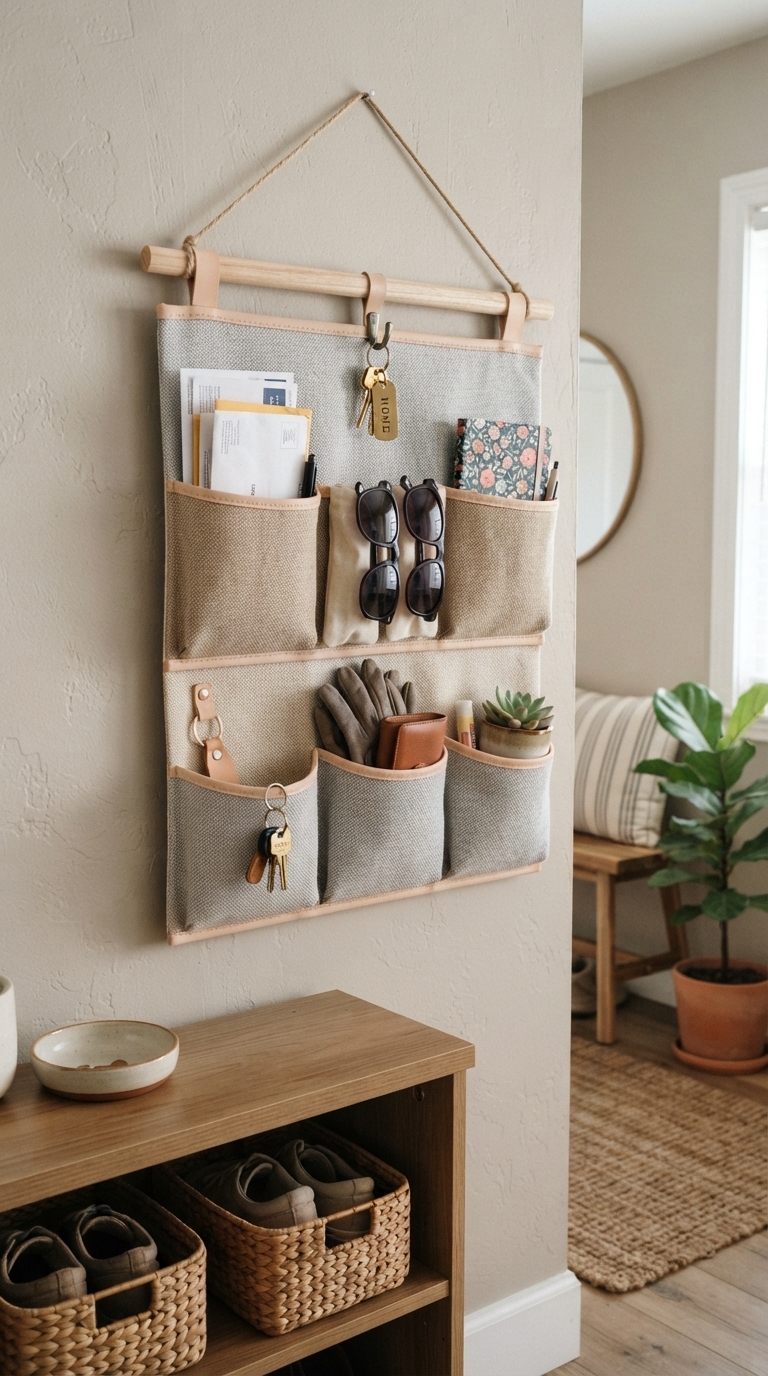 8. Maximize Vertical Storage with Wall Pockets