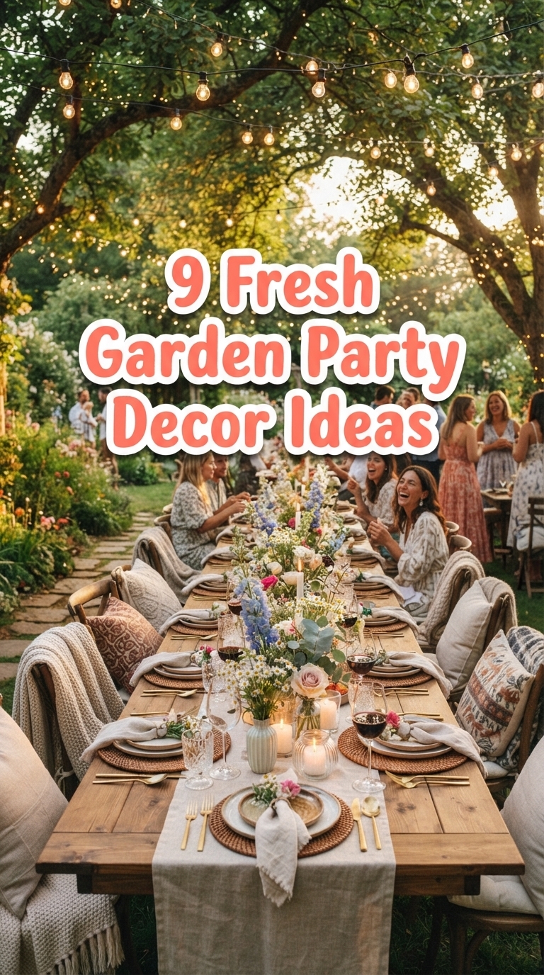 9 Fresh Garden Party Decor Ideas
