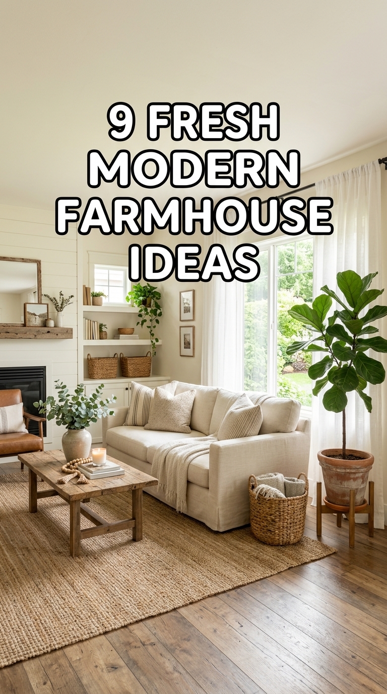 9 Fresh Modern Farmhouse Ideas