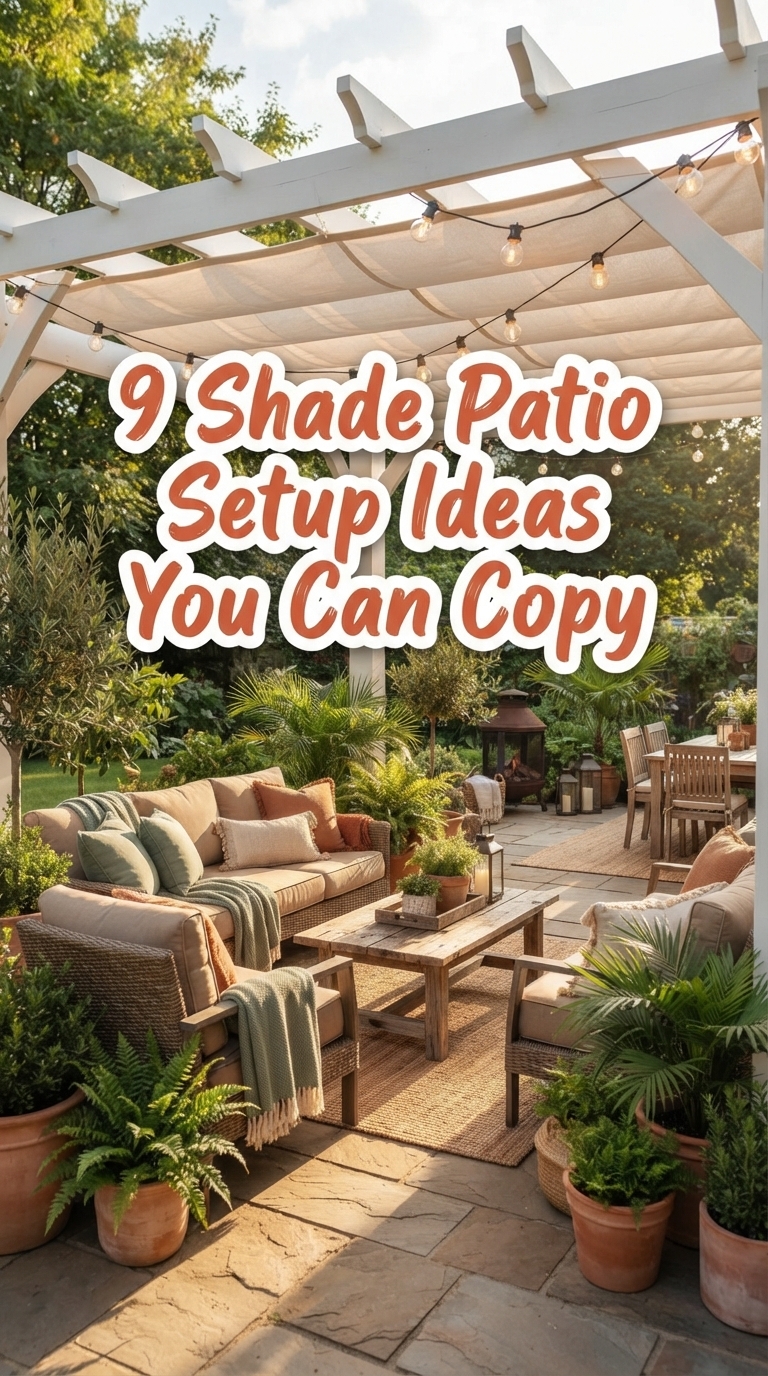 9 Shade Patio Setup Ideas You Can Copy