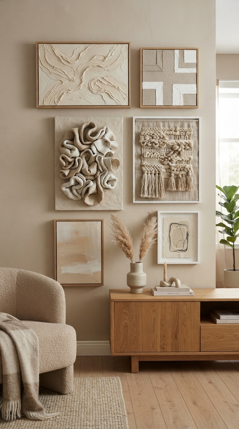 9. Elevate with Sculptural Art & Decor